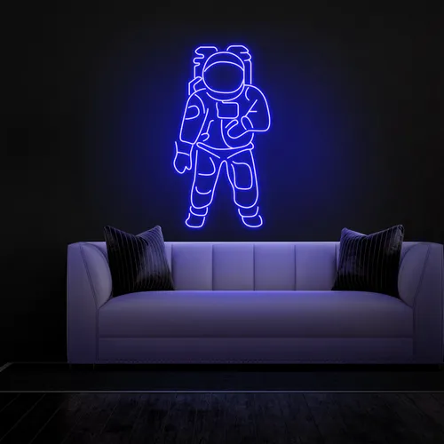 Astronaut Neon Sign - Custom Ribbons Now