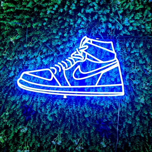 Sneaker Neon Sign - Custom Ribbons Now