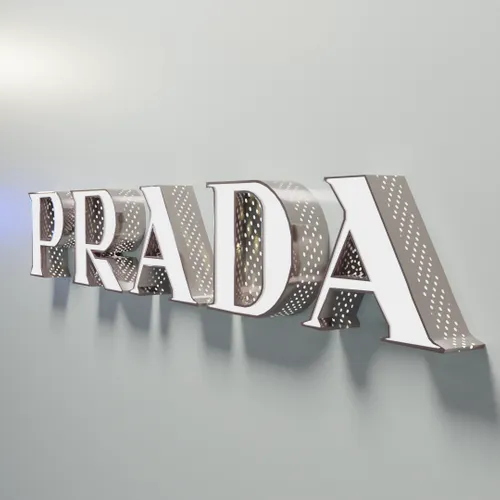 Frontlit Sign With Punch Holes - Custom Ribbons Now