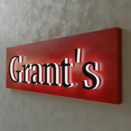 Sidelit Sign - Custom Ribbons Now