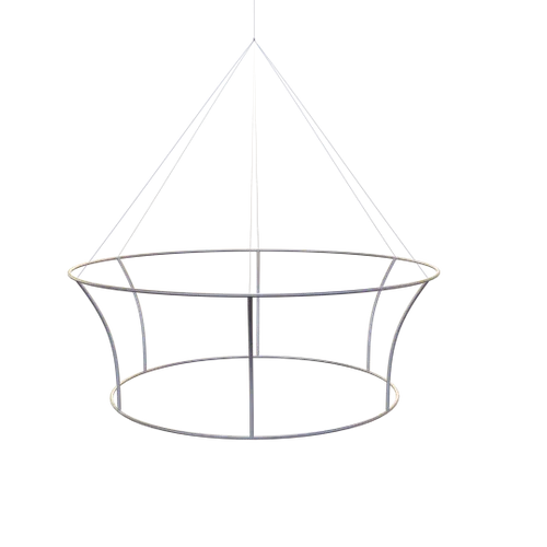 Custom Tapered Circle Personalized Trade Show Hanging Signs - Custom Ribbons Now