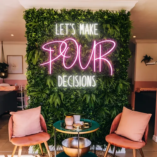 Let's Make Pour Decisions Neon Signs - Custom Ribbons Now