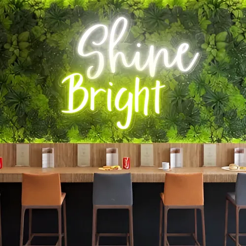 Shine Bright Neon Sign - Custom Ribbons Now