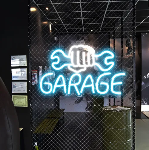 Garage Neon Sign - Custom Ribbons Now