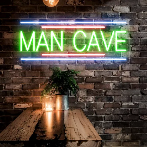 Man Cave Neon Sign - Custom Ribbons Now