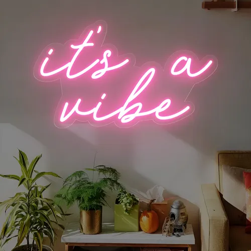 It's a Vibe Neon Sign - Custom Ribbons Now