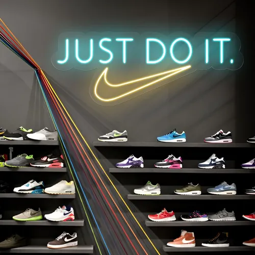 Just Do It Neon Sign - Custom Ribbons Now