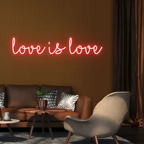 Love Is Love Neon Sign - Custom Ribbons Now
