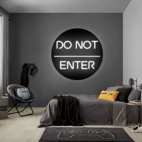 Do Not Enter Neon Sign - Custom Ribbons Now