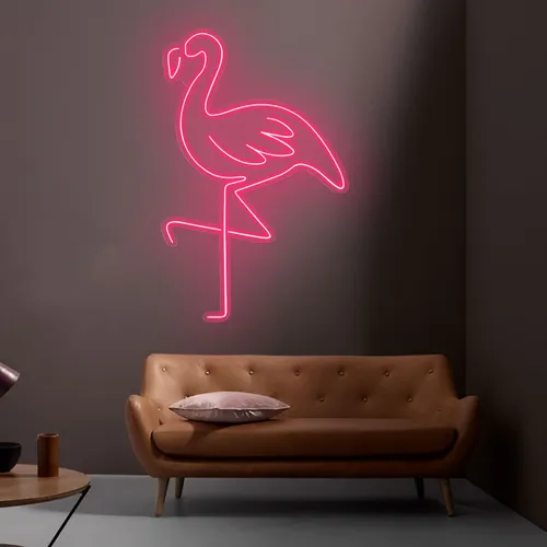 Flamingo Neon Light - Custom Ribbons Now