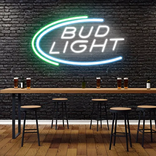 Bud Light Neon Sign - Custom Ribbons Now
