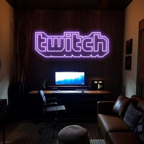 Twitch Neon Signs - Custom Ribbons Now