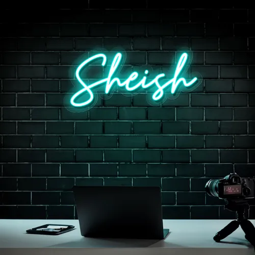 Sheish Neon Sign - Custom Ribbons Now