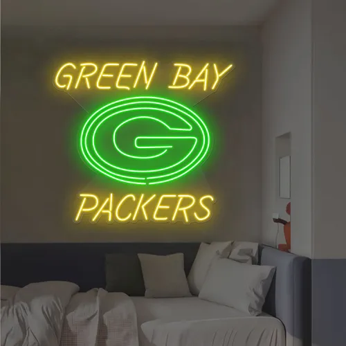 Green Bay Packers Neon Sign - Custom Ribbons Now