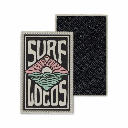 Rectangle Surf Locos Velcro Patch - Custom Ribbons Now