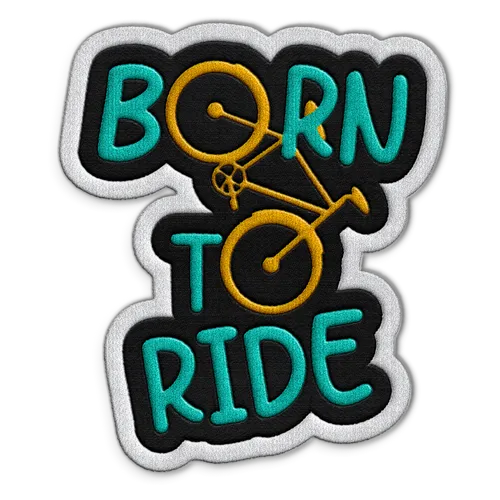 Born To Ride Hat Patch - Custom Ribbons Now