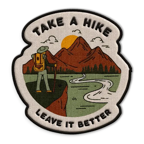 Take A Hike Hat Patch - Custom Ribbons Now