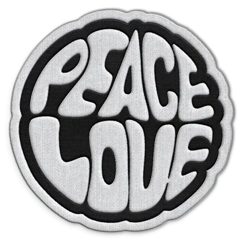 Peace Love Hat Patch - Custom Ribbons Now