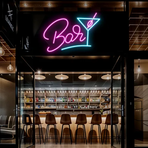 Oh Cocktail Bar Neon Sign - Custom Ribbons Now