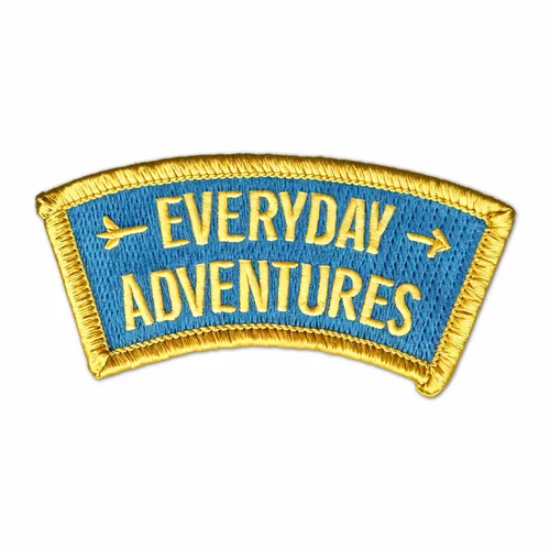 Everyday Adventures Iron On Patch - Custom Ribbons Now