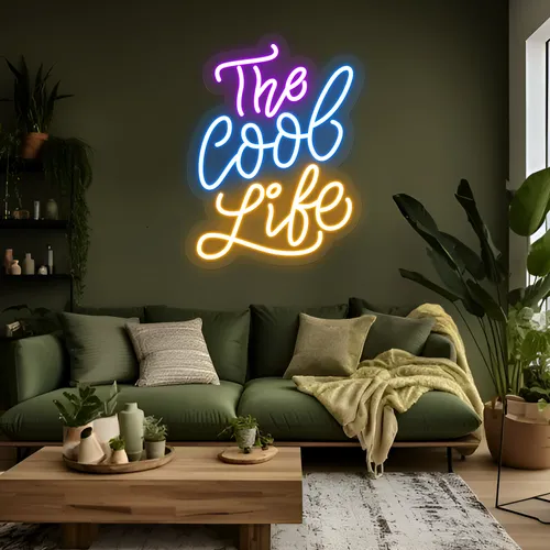 The Cool Life Neon Sign - Custom Ribbons Now