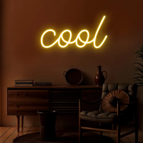 Oh Cool Neon Sign - Custom Ribbons Now