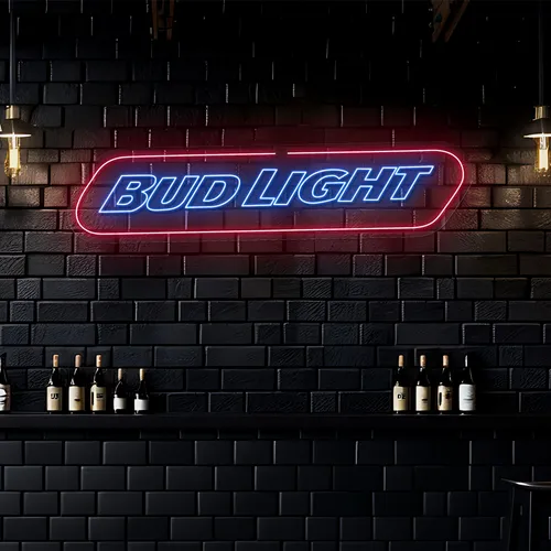 Chill Bud Light Neon Sign - Custom Ribbons Now