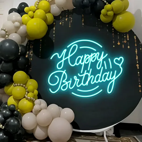 Icy Happy Birthday - Custom Ribbons Now