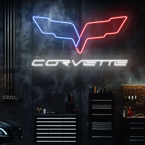 Corvette Neon Signs - Custom Ribbons Now