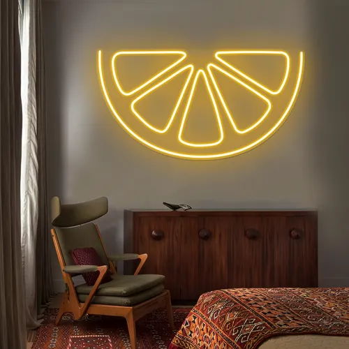 Orange Neon Sign - Custom Ribbons Now