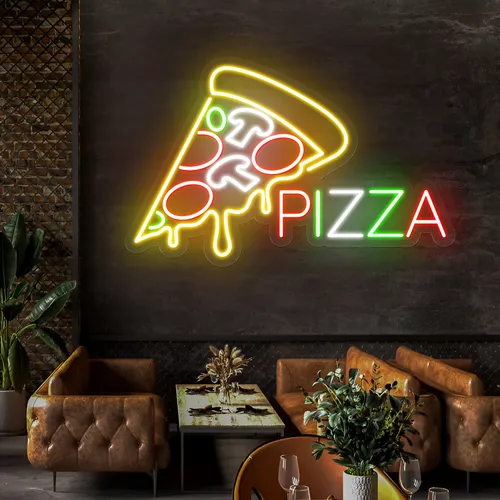 Pizza Neon Signs - Custom Ribbons Now