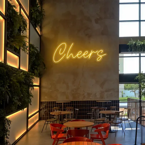 Cheers Neon Signs - Custom Ribbons Now