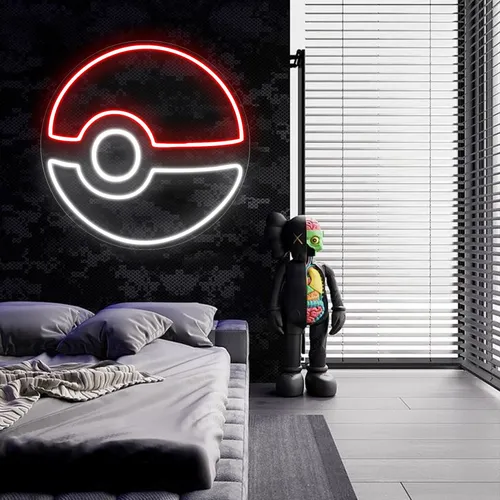 Pokéball Neon Sign - Custom Ribbons Now