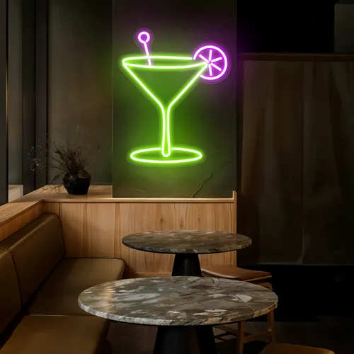 Lush Glass Neon Sign - Custom Ribbons Now