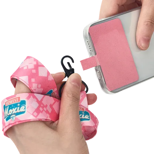 Lanyard & Blank Insert Phone Wallet - Custom Ribbons Now