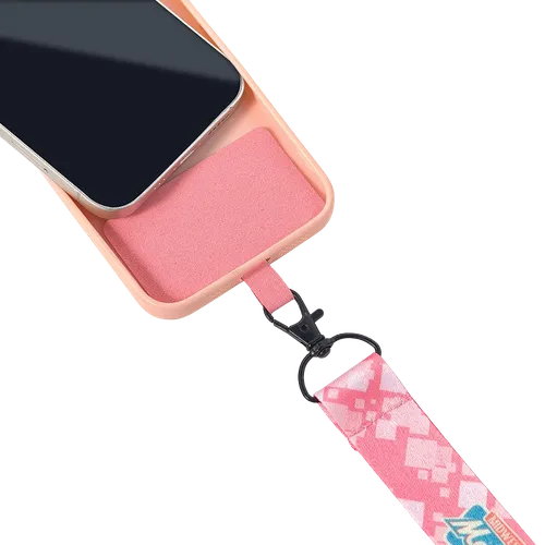 Lanyard & Blank Insert Phone Wallet - Custom Ribbons Now