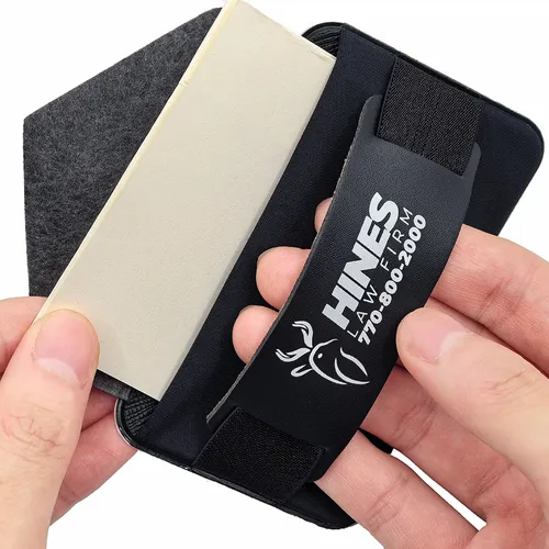 Leather Phone Wallet with Hand Grip - Custom Ribbons Now