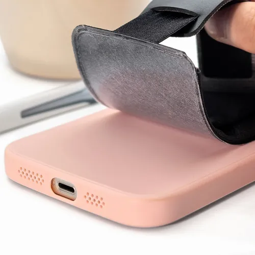 Leather Phone Wallet with Hand Grip - Custom Ribbons Now