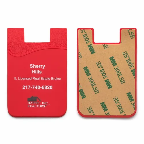 Silicone Phone Wallet Card Holder - Custom Ribbons Now