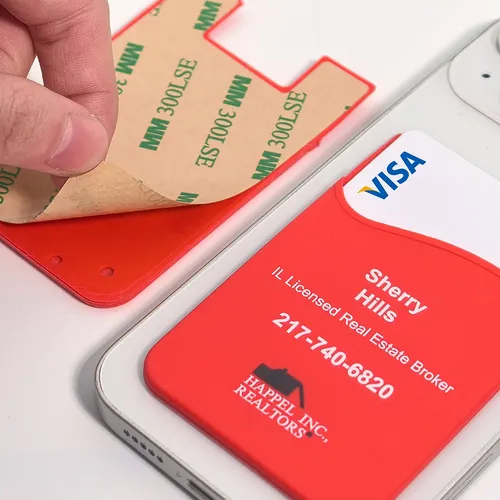 Silicone Phone Wallet Card Holder - Custom Ribbons Now