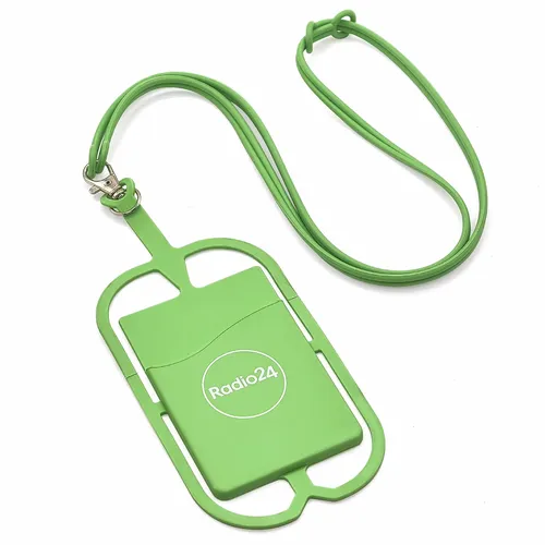 Lanyard Silicone Phone Wallet Holder - Custom Ribbons Now