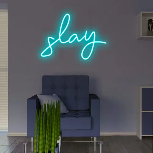 Slay Neon Sign - Custom Ribbons Now