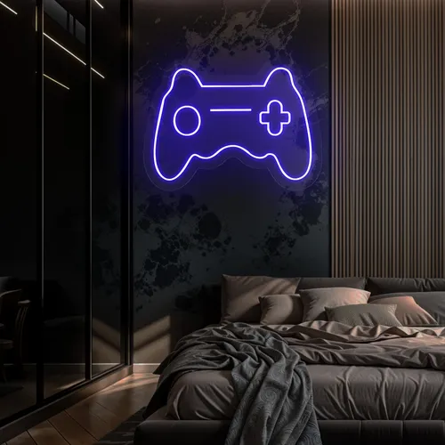 Game Controller Neon Sign - Custom Ribbons Now