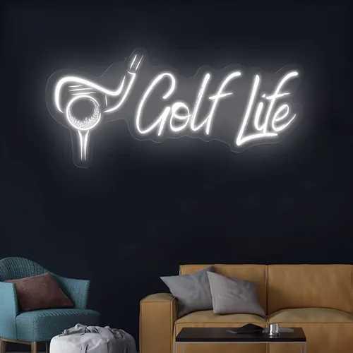 Golf Life Neon Sign - Custom Ribbons Now
