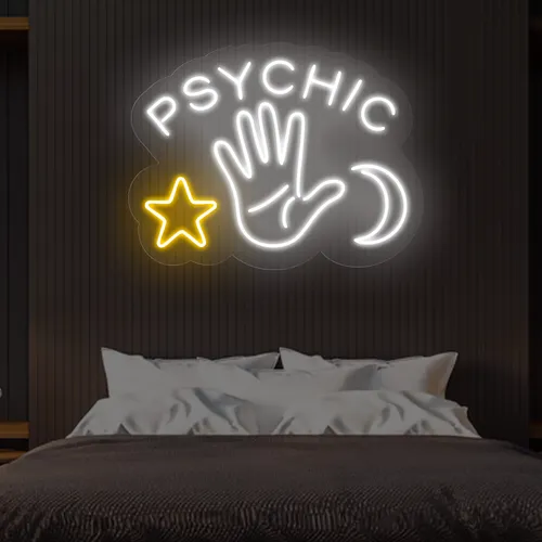 Psychic Neon Signs - Custom Ribbons Now