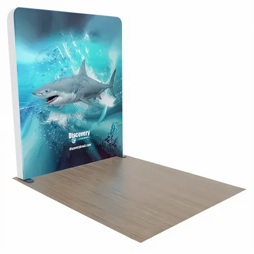 Custom Backlit Trade Show Display Tension Fabric 8' x 8' - Custom Ribbons Now