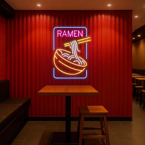 Custom Ramen Neon Signs - Custom Ribbons Now