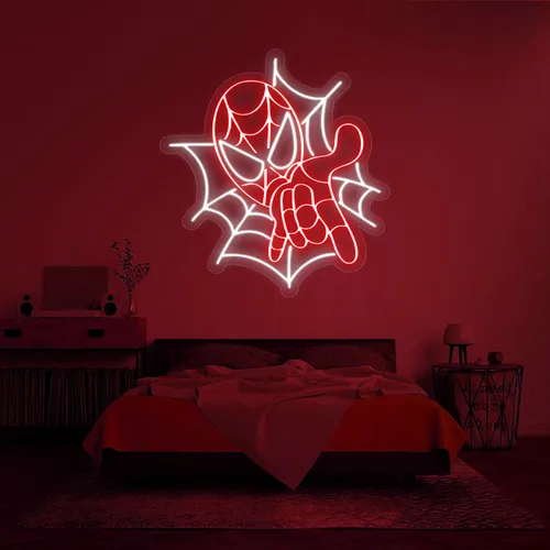 Custom Spiderman Neon Signs - Custom Ribbons Now