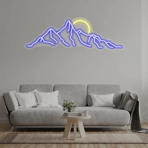 Custom Mountain Neon Signs - Custom Ribbons Now