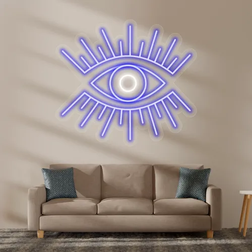 Custom Eye Neon Sign - Custom Ribbons Now